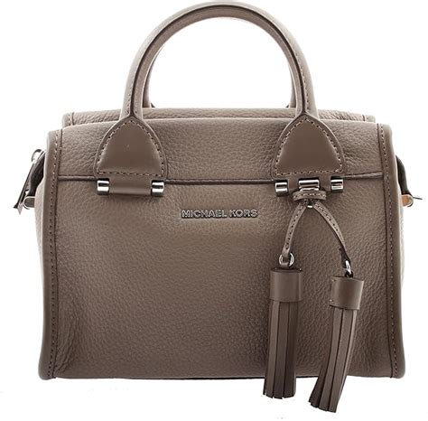 Michael Kors Geneva Large Leather Satchel, 30F6STXS1L (Cinder)